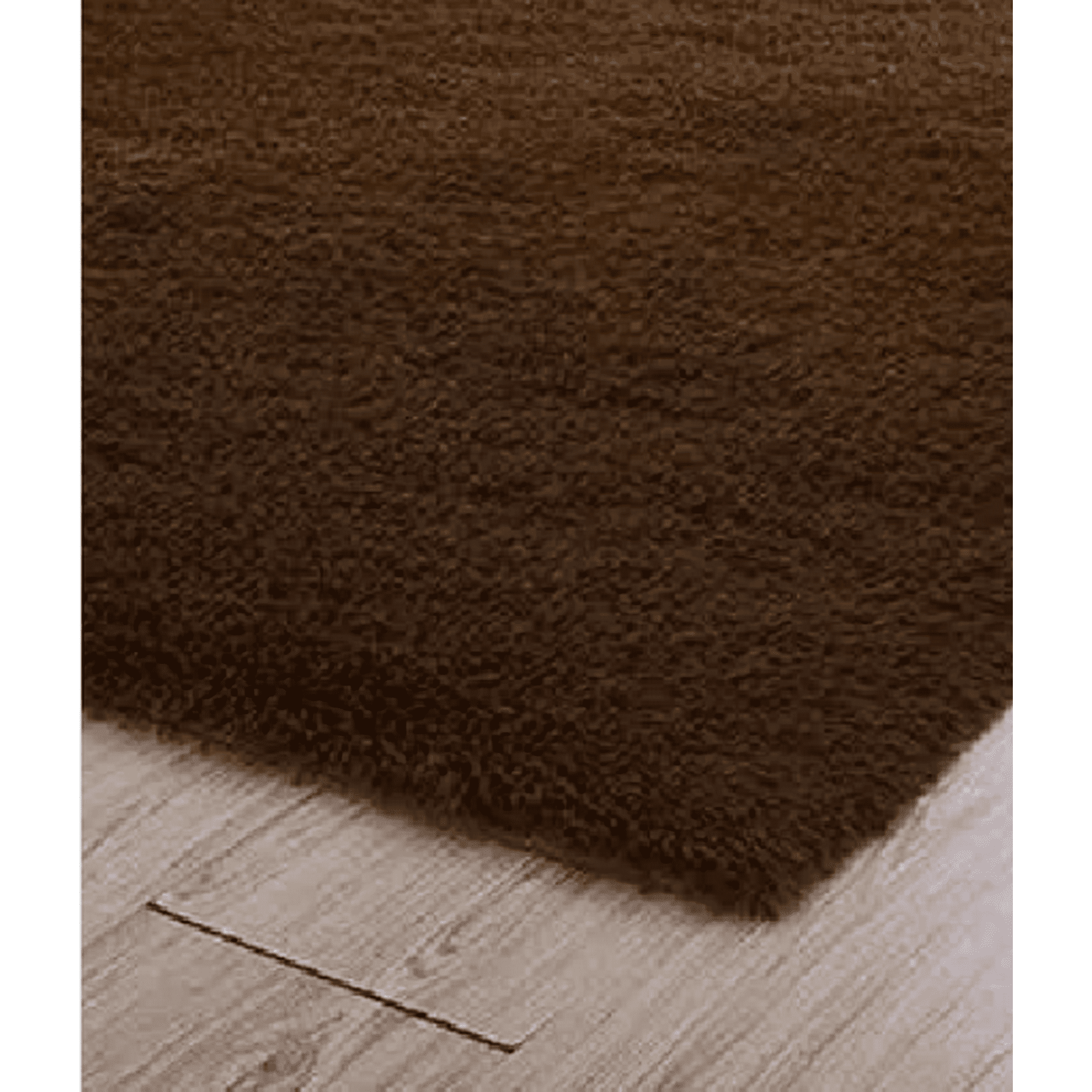 Genérico - Alfombra Peluda Grande 2x2.4 M Café