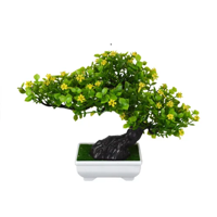 Genérico - Planta Bonsái Flor Artificial Macetero 20 Cm
