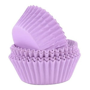 Genérico - Pack X100 Capsula Para Hornear Capsulas Cupcakes Violeta 6Cm