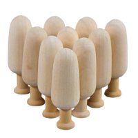Bothyi - 10 Uds. De Adornos De Madera Sin Terminar, Grafiti En Blanco Para Festivales, Regalo De Oficina, 2,5 Cm X 7 Cm