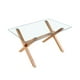 thumbnail image 3 of Mesa de Comedor Vidrio Cross 140x90cm, 3 of 3