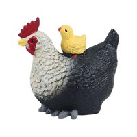 Bothyi - Figuras Simuladas De Pollo Y Pollito, Figuras De Aves De Corral, Juguetes De Animales De Granja, Adorno