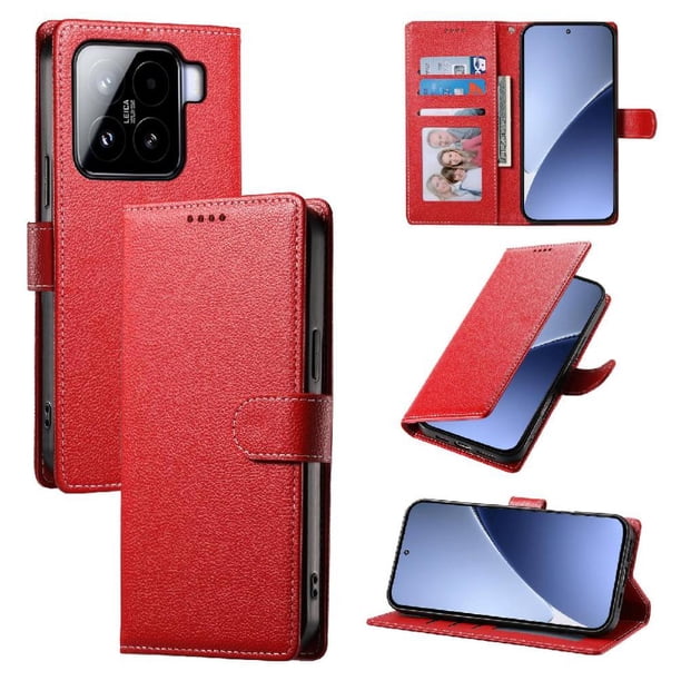 Funda para FOXDOCK Xiaomi 15 Pro– Cuero Premium, 3 ranuras para tarjetas, Protección contra impactos