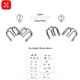 thumbnail image 4 of Juego de rompecabezas de alambre de metal de 24 piezas, rompecabezas de prueba de CI, juego de rompecabezas de anillo de metal, juegos difíciles, rompecabezas de desenredar, juguetes educativos, desbl, 4 of 7