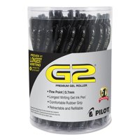 Bolígrafo De Tinta De Gel Pilot G2 Premium Retráctil Recargable Negro De 0,7 Mm