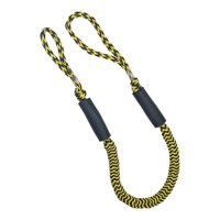 Ioensy - Cuerda De Muelle Elástica Para Barco, Cuerda De Muelle Para Barco, Se Extiende Hasta 5,5 Pies De Onda Amarilla Y Negra