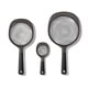 thumbnail image 1 of Juego de coladores OXO Good Grips de 3 piezas, color negro, 1 of 9