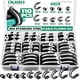 thumbnail image 1 of Kit de abrazaderas para cables OURU de 110 piezas, acero inoxidable 304 con goma, 10 tamaños, 1 of 6