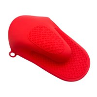 Magideal - Guantes De Horno Hechos De , Accesorios Para Agarraderas, Guantes De Cocina Resistentes Al Calor, Agarraderas, Guantes De Horno Flexibles Para Hornear Rojo