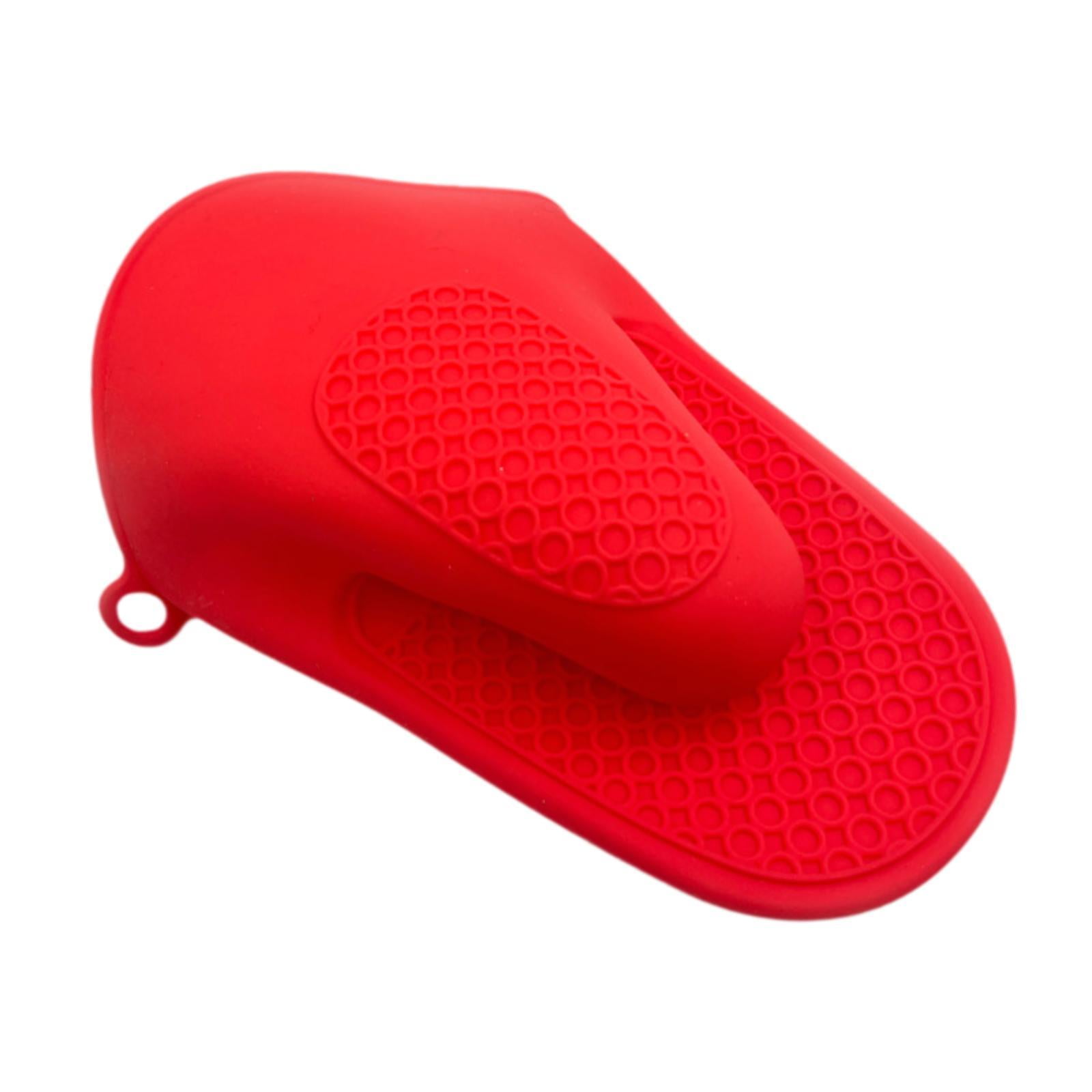 Magideal - Guantes De Horno Hechos De , Accesorios Para Agarraderas, Guantes De Cocina Resistentes Al Calor, Agarraderas, Guantes De Horno Flexibles Para Hornear Rojo