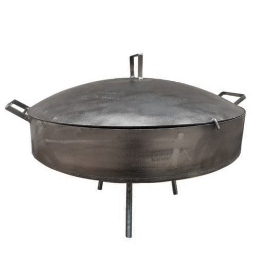Kaschile - Disco Para Asado Con Tapa Y Borde Alto Paellera Cocimiento
