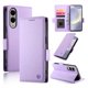 thumbnail image 1 of Funda Cartera Magnética con Tarjetas y Soporte para Samsung Galaxy S25 Edge Morado, 1 of 5