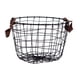 thumbnail image 1 of Cesta De Alambre De Metal Con Asas Cesta De Alambre De Hierro Para Libros Ba?o Casa De Campo 26cmx18cm, 1 of 5