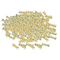 Magideal - Terminales De Crimpado De Latón Para Automóviles Para Líneas De Herramienta De Línea De Cableado De Conector Eléctrico De Crimpado Cuadrado De 0,5-1,5 200 Piezas