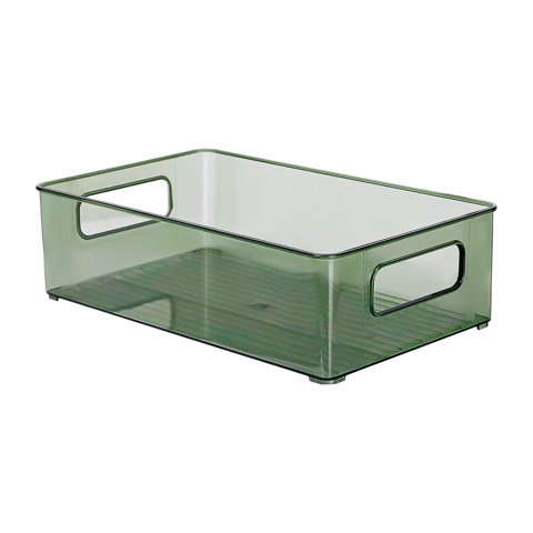 Magideal - Organizador De Tocador De Baño, Cesta De Almacenamiento De Cosméticos Transparente Para Contenedor De Alimentos, Contenedor De Almacenamiento Apilable Verde