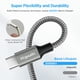 thumbnail image 5 of Cable de carga USB-A a USB-C de 6 pies 3 A de carga rápida, paquete de 2 unidades, 5 of 7