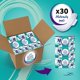 thumbnail image 5 of Almohadillas largas para maternidad Lil-Lets extra largas con alas, paquete de 30, 5 of 5