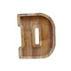 thumbnail image 3 of Hucha Con Letras, Caja De Dinero Con Letras De Madera Para El Día De Acción De Gracias, Niños, Letra D, 3 of 3