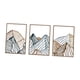 thumbnail image 2 of 3 Piezas De Pintura Decorativa De Pared De Metal Con Diseño De Montaña Para Oficina, Interior, Granja, Marrón Y Verde, 2 of 5
