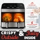 thumbnail image 4 of Freidora Gourmia, doble cesta, 10 litros, 1600 W, FryForce 360°, negra, 4 of 8