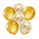 thumbnail image 2 of 6 Piezas 12 Pulgadas Globos De Látex Metálico Lentejuelas Globos Decoración De Fiesta De Navidad Dorado, 2 of 5