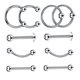 thumbnail image 1 of 10 piezas nariz labio lengua ceja tragus ombligo anillo del vientre piercings 16g 10mm, 1 of 2