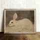 thumbnail image 2 of 1pc White Rabbit Inn Art Print, Vintage Bunny Oil Painting Canvas Poster, Easter Decor, Retro Wall Pictures Home Decoration, Frameless, 10"x 8", 16"x12", 2 of 3