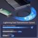 thumbnail image 2 of Cable USB-C ZeroneTeck de 3 pies, 20 Gbps, 4K, 100 W, carga rápida, 2 of 7