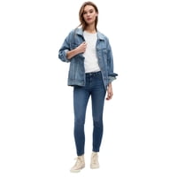 Pantalones Jeggings Favoritos Mid Rise De Gap, Índigo Oscuro, Talla 28