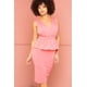 thumbnail image 3 of Vestido Midi con Peplum Brillante L, 3 of 8
