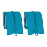 Magideal - Cremallera Autoadhesiva De Repuesto Para Puerta, 2 Rollos, Resistente, Protección Contra El Polvo, Para Invernadero, Tienda, Lona, Pantalla, Exterio Azul