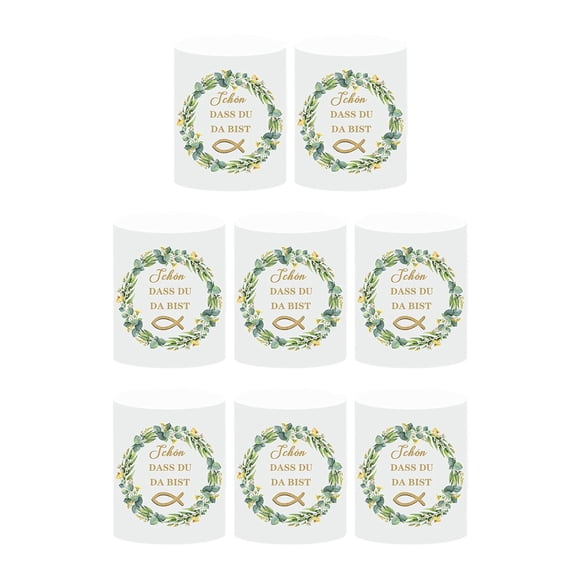 8 Uds. Envolturas Votivas Decoración Del Hogar Centros De Mesa Cubiertas De Velas De Luz De Té Estilo C