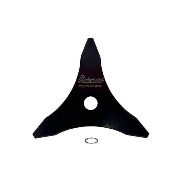 Cuchillo 3 Puntas para Desbrozadora Ø255Mm 3Mm Espesor 25.4Mm (1") Perforacion