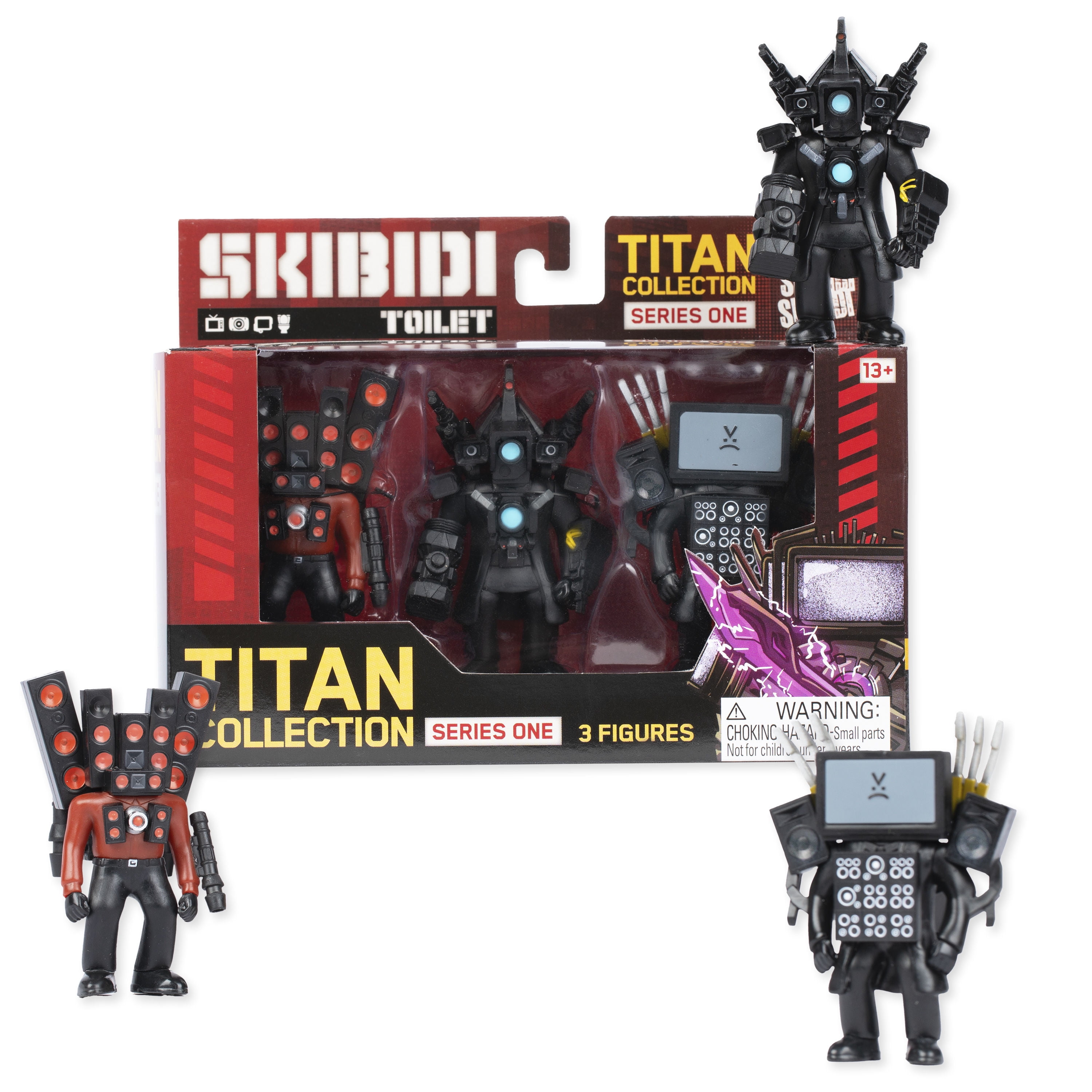 Pack De 3 Figuras Skibidi Toilet