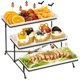 thumbnail image 1 of Bandeja para servir Mfacoy de 3 niveles de melamina, 1 of 3