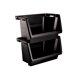 thumbnail image 1 of Cubo de almacenamiento Starplast negro XL apilable 14,4 x 15,6 x 28 cm (4), 1 of 1