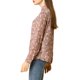 thumbnail image 4 of INSPIRE CHIC Camisa de Mujer con Botones, Estampado Floral Pequeño, Manga Larga, Cuello en Punta, Blusa de Oficina XS Rosa, 4 of 8