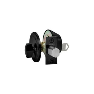 Stark Design - Cerrojo De Seguridad, Cilindro Exterior Y Seguro Interior. (Negro Mate). Sku: Sdce4-Bl