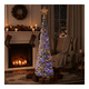thumbnail image 1 of Árbol De Pascua Plegable Premium Nevado 2.10 Con Estrella y Luces LED Navidad 2025, 1 of 6