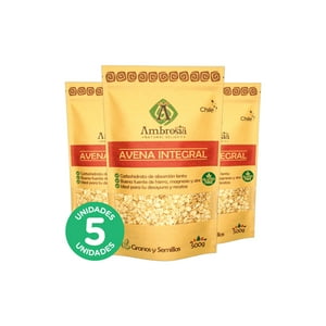 Ambrosia Spa - Pack 5, Avena Integral 450Gr