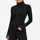 thumbnail image 1 of Chaqueta Deportiva Larga Spandex Elástico Tallas S-M-L Negro, 1 of 7