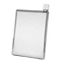 Bothyi - Botella De Agua Plana A Prueba De Fugas Cuerpo Transparente Para Deportes De Camping 500Ml