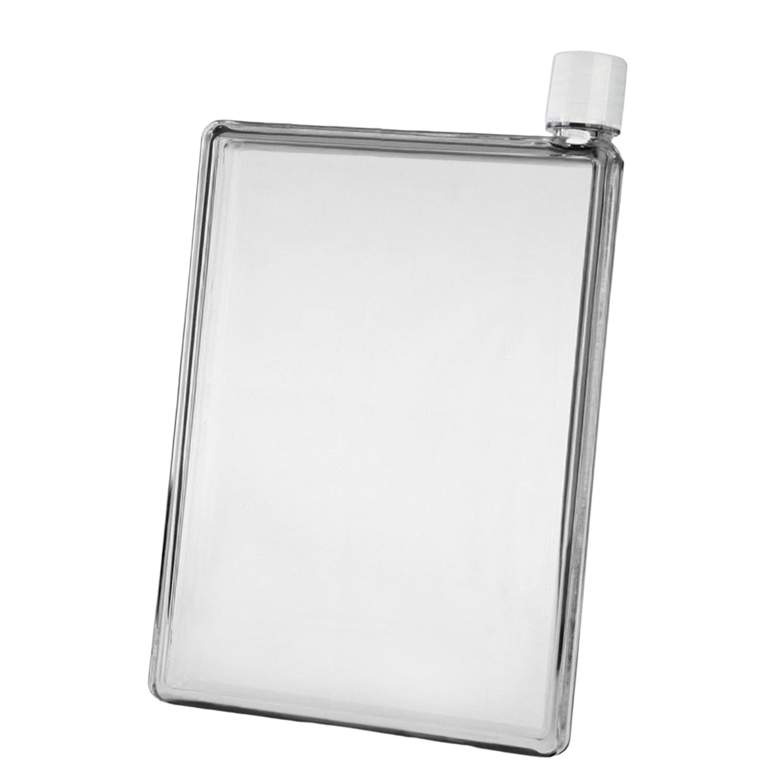 Bothyi - Botella De Agua Plana A Prueba De Fugas Cuerpo Transparente Para Deportes De Camping 500ml