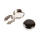 thumbnail image 1 of 2 Uds. Gemelos Clásicos Para Hombre, Camisas Ordinarias, Decoración, Cubiertas De Botones Redondos, Negro, 1 of 3