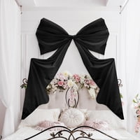 Wavwavw - Decoración De Pared Con Forma De Lazo Grande, Ondulado, 100 Cm X 183 Cm, Poliéster