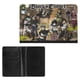 thumbnail image 2 of Trébol Negro Porta Pasaporte y Cartera de Viaje Premium de Cuero PU, Funda de Pasaporte Bloqueo RFID con Ranuras para Tarjetas de Crédito, Estuche para Libro de Pasaporte para Familia 10cm × 15cm, 2 of 6