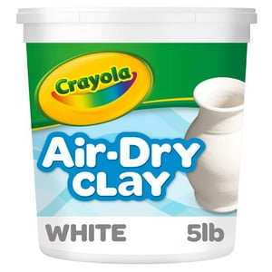 Crayola Air Dry Clay, Arcilla De Modelado Blanco Natural, Cu Crayola Crayola