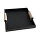 thumbnail image 2 of Bandeadora de joyas Bandeja de joyería Mesa de café Mesa de café Centropítore Basquillo Bandeja de almacenamiento para decoración de tocador de baño Cuadrado negro, 2 of 5