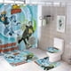 thumbnail image 1 of Wild Kratts-theme 4-Piece Shower Curtain Set with Rugs, Waterproof Bathroom Decor Set Includes Bath Mat, U-Shaped Rug, Toilet Lid Cover and Curtain with Hooks, 1 of 6