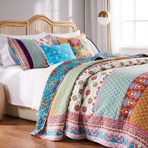 Greenland Home Fashions - Juego De Ropa De Cama Greenland Home Thalia Acolchado De 3 Piezas King/Cal King